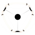 WAC Lighting BC Swathe 4-CCT LED Chandelier, Aluminum Frame