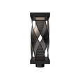WAC Lighting BK Brocade LED Post Light, Stainless Steel, Wet Location