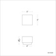WAC Lighting WS1056 Moxee 4-CCT LED Wall Sconce, Aluminum