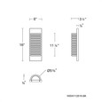 WAC Lighting BK Loome 4-CCT LED Outdoor Wall Light