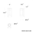 WAC Lighting WSW1206 Offshore 4-CCT LED Outdoor Wall Light, Aluminum