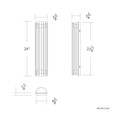 WAC Lighting WS-W175 Moline 4-CCT LED Outdoor Wall Light
