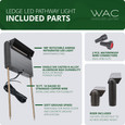 WAC Lighting 6401 Linear LED 12V Path Light, Solid Brass