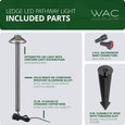 WAC Lighting 6511 Interpath LED 12V Path Light, IP66 Rated