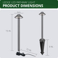WAC Lighting 6511-KIT Interpath LED 12V Path Light, K-Alloy Aluminum, IP66
