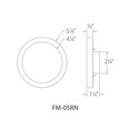 WAC Lighting FM-RN Round LED Flush Mount, 120V, IP44 Rated