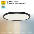 WAC Lighting FM-RNCS Round LED 5-CCT Selectable Flush Mount