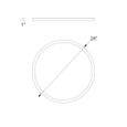 WAC Lighting FM-RNCS Round LED 5-CCT Selectable Flush Mount