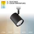 WAC Lighting Charge 8010 LED Adjustable Track Head, 5-CCT Selectable, 9W