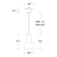 WAC Lighting PD-2509 Twist-N-Lite LED Mini-Pendant, 5-CCT Selectable