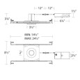 WAC Lighting Ion 2in 5-CCT Selectable LED Recessed Downlight, Wet Location