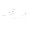 WAC Lighting F-110 Ferris 3-Blade Smart LED Ceiling Fan, Wet Rated