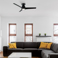Modern Forms FH-W2004 Tip Top 3-Blade Flush Mount Ceiling Fan, Wet Rated Aluminum