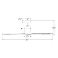 Modern Forms FR-W1811 Aviator 3-Blade Smart Ceiling Fan, Weathered Gray