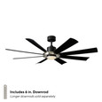 Modern Forms FR-W2303 Aura 8-Blade Smart Ceiling Fan, DC Motor, Wet Location