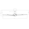 Modern Forms FR-W2304 Lucid 5-Blade DC Smart Ceiling Fan, Wet-Rated