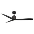 Modern Forms FR-W2404 Spinster 3-Blade Smart Ceiling Fan with Integrated LED, Matte Black