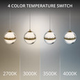 WAC Lighting PD-775 Cyllindra 4-CCT LED Multi-Light Pendant