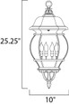 Maxim Lighting MAX-1039 Crown Hill 4-Light Outdoor Hanging Lantern