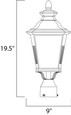 Maxim Lighting Knoxville 1-Light Outdoor Pole/Post Lantern MAX-1120