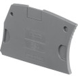 ABB ES4-T3 Polyamide Terminal Block End Section, Dark Grey (1SNK Series)
