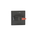 ABB OHBS3PH Black Door-Mount Snap-On Selector Handle
