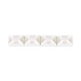 Panduit ABM4H-A-L 4-Way Adhesive-Mount Cable Tie Mount, Nylon 6.6, White