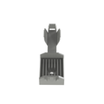 Panduit FCM2-A-T14 Flat Cable Mount, Gray, Nylon 6.6, Rubber Adhesive