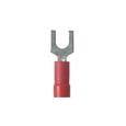 Panduit StrongHold EV10-6FB-Q Copper Vinyl-Insulated Fork Terminal, 600V
