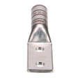 Panduit LCC-500126 Long Barrel Two-Hole Compression Lug, Tin-Plated Copper