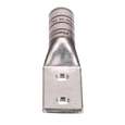 Panduit LCC-500126 Long Barrel Two-Hole Compression Lug, Tin-Plated Copper