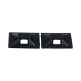 Panduit ABMM-AT-D0 4-Way Cable Tie Mount, Black ABS, Acrylic Adhesive-Backed