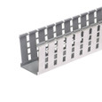 Panduit PanelMax G2X3LG6EMI Shielded Base Wiring Duct, Light Gray