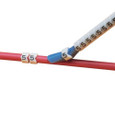 Panduit StrongHold PCA13-0-9 Clip-On Wire Marker, Black/White