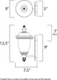 Maxim Lighting Carriage House DC 1-Light Outdoor Wall Lantern