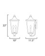 Maxim Lighting Sutton Place VX Large 2-Light Outdoor Sconce