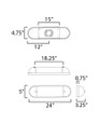 Maxim Lighting Capsule 24" LED Bath Vanity CCT Select