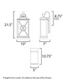 Maxim Lighting Yorktown VX 2-Light Outdoor Wall Sconce