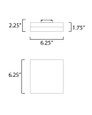Maxim Lighting Illuminaire II 6.5"SQ LED Flush Mount 3000K