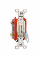 Pass & Seymour Extra Heavy-Duty Specification Grade Lock Switch, 20A 120/277V, Back and Side Wire