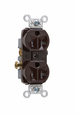 Pass & Seymour TR Tamper-Resistant Commercial Duplex Receptacle, Brown