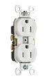Pass & Seymour TR Tamper-Resistant Commercial Duplex Receptacle, Brown