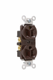 Pass & Seymour Hard Use Spec-Grade Duplex Receptacle, 15A 125V, Back and Side Wire