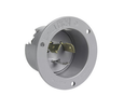 Pass & Seymour Turnlok Flanged Inlet, 20A, Gray