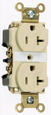 Pass & Seymour Industrial Extra Heavy-Duty Spec-Grade Duplex Receptacle, 20A 125V