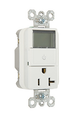 Pass & Seymour Heavy Duty Spec Grade Plug Load Timer Receptacle, 20A 125V