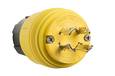 Pass & Seymour Turnlok Watertight Locking Plug, 26W Series, Yellow