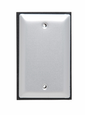 Pass & Seymour WPB Series Blank Wallplate, Brushed Aluminum