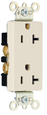 Pass & Seymour 26352BL 20A Heavy-Duty Decorator Duplex Receptacle