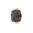 Pass & Seymour Hospital-Grade Single Receptacle, 15A 125V, Back and Side Wire